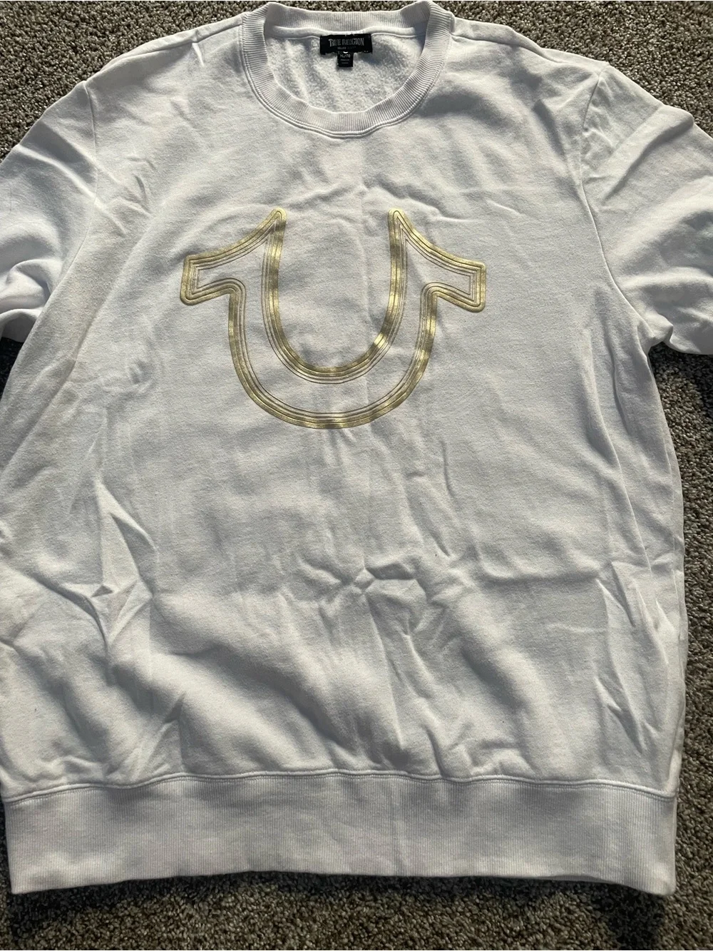True Religion Long-Sleeve Shirt with Gold Logo